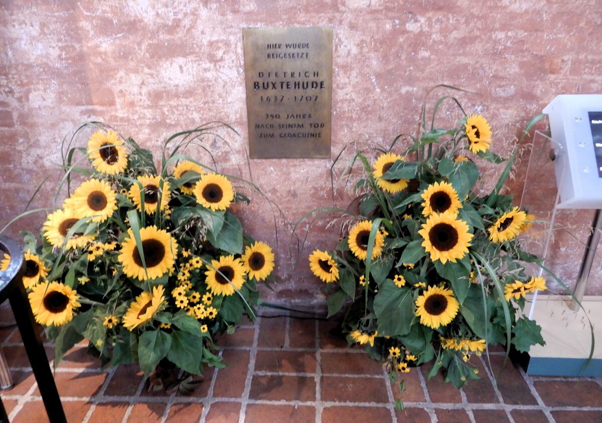 Dietrich Buxtehudes grav i Marienkirche i Lübeck