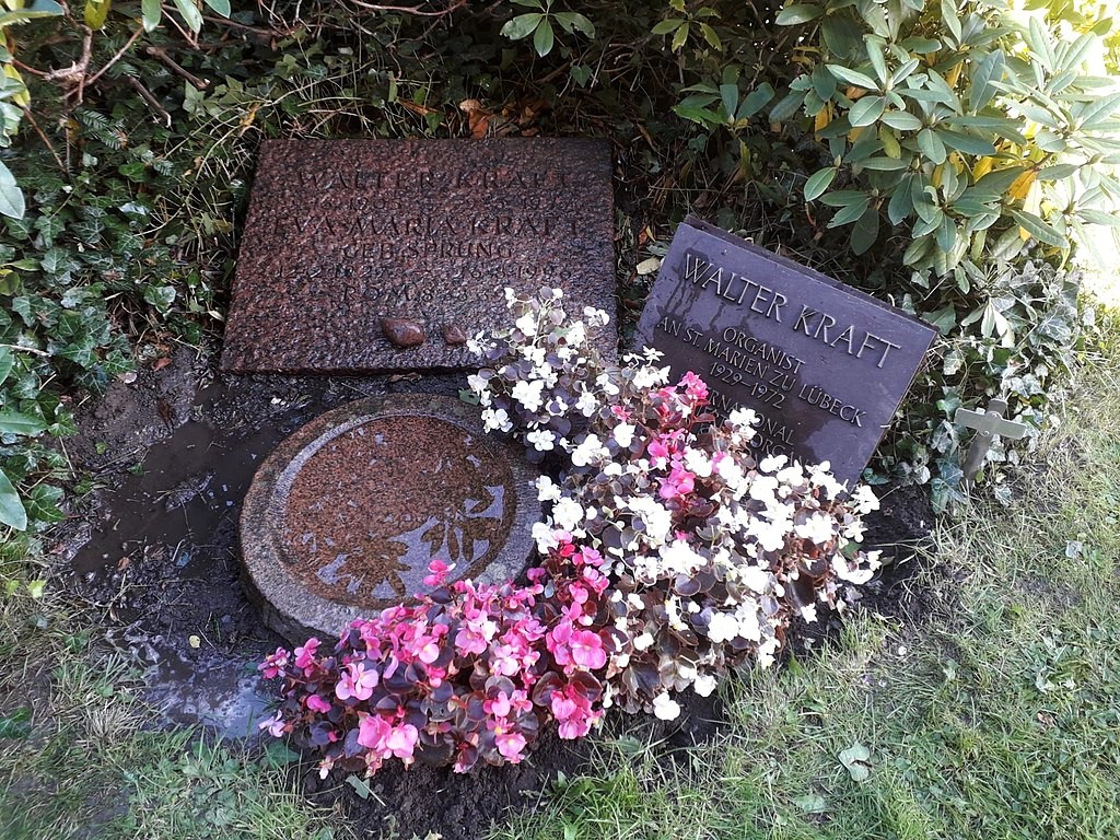 Walter Krafts gravsted i Lübeck