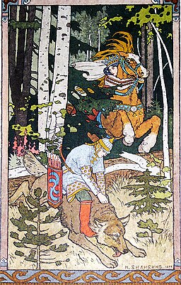 Ivan Bilibin, Tsarevitch Ivan, den grå ulv og ilden