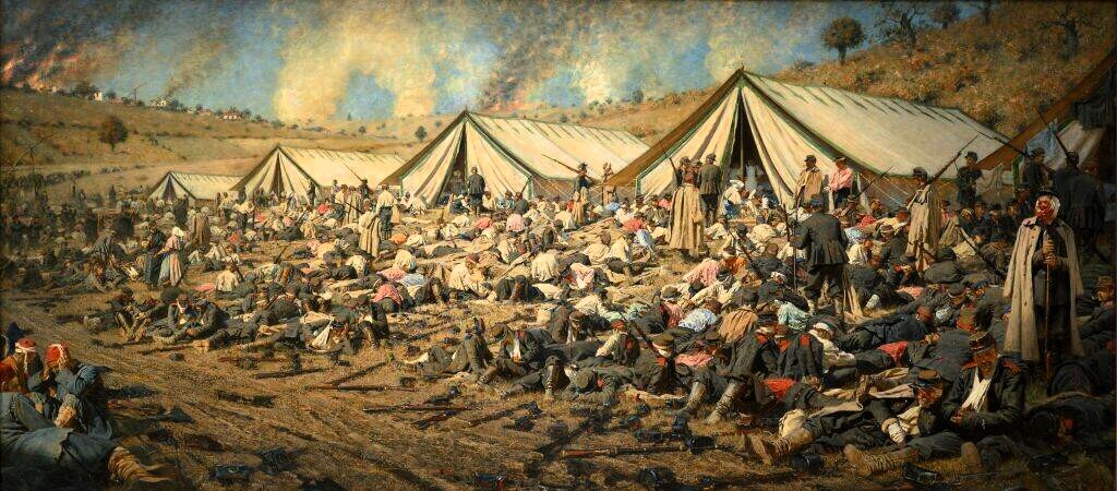 Vasilij Veresjtjagin, Efter angrebet. Kontrol af de faldne, 1878–79