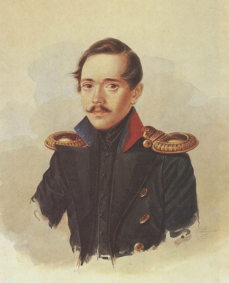 Alexander Klyunder portræt af Lermontov