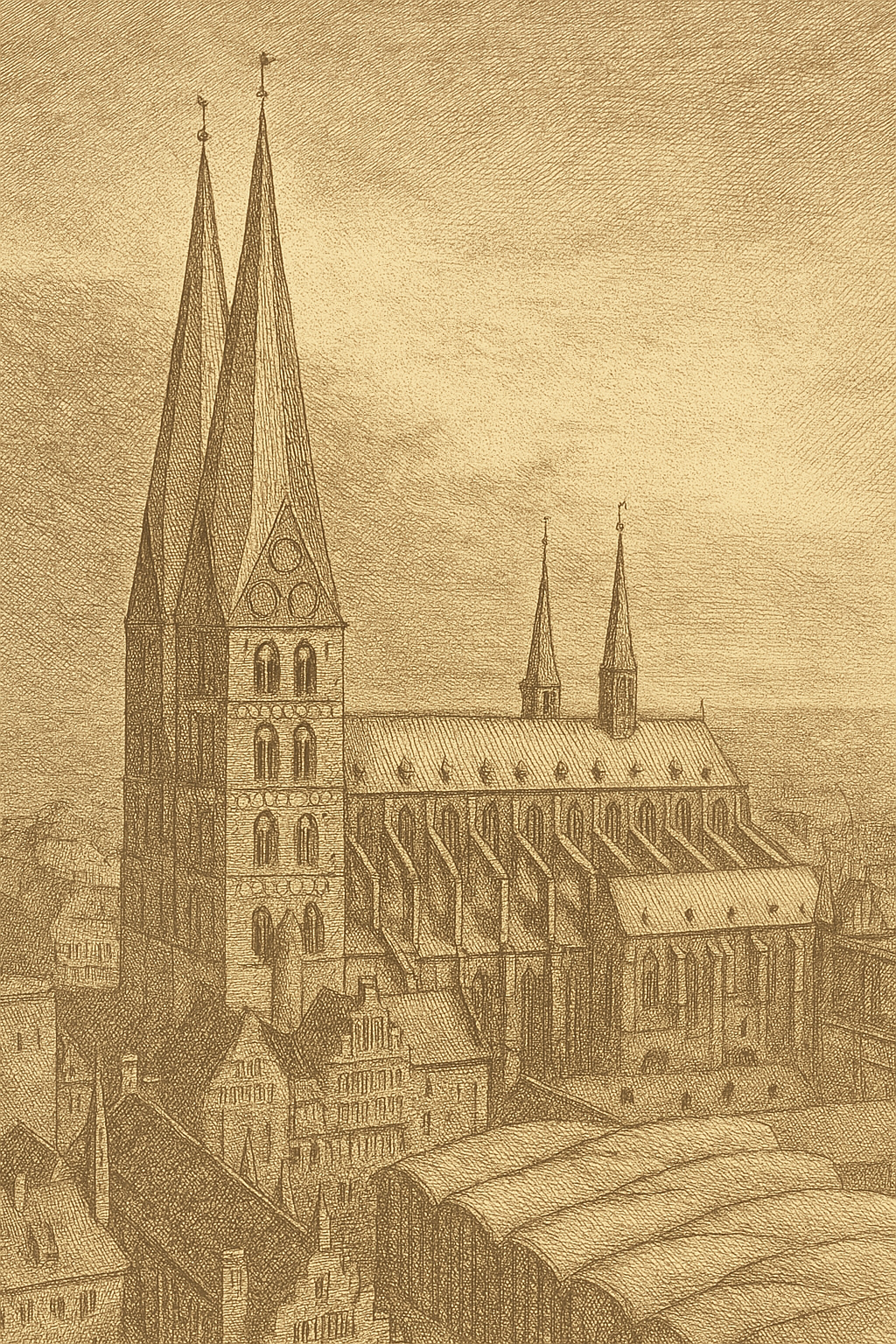 Marienkirche i Lübeck – Buxtehudes arbejdsplads og gravsted.