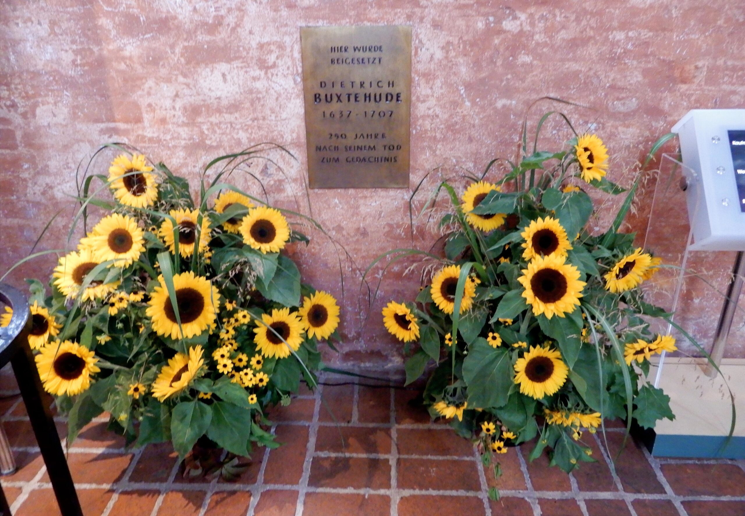 Dietrich Buxtehudes grav i Marienkirche i Lübeck