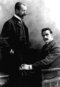 Heinrich og Thomas Mann fotograferet sammen i 1902