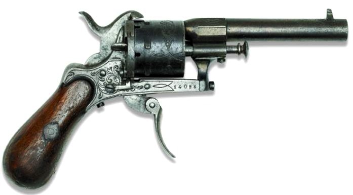 Paul Verlaines revolver fra attentatet mod Arthur Rimbaud, 1873