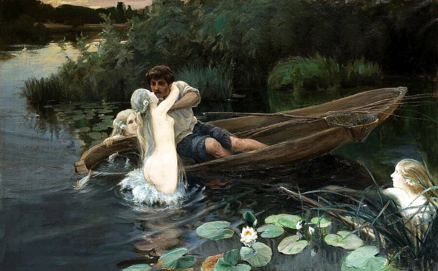 I.A. Dzheneevs maleri fra 1907 med en rusalka