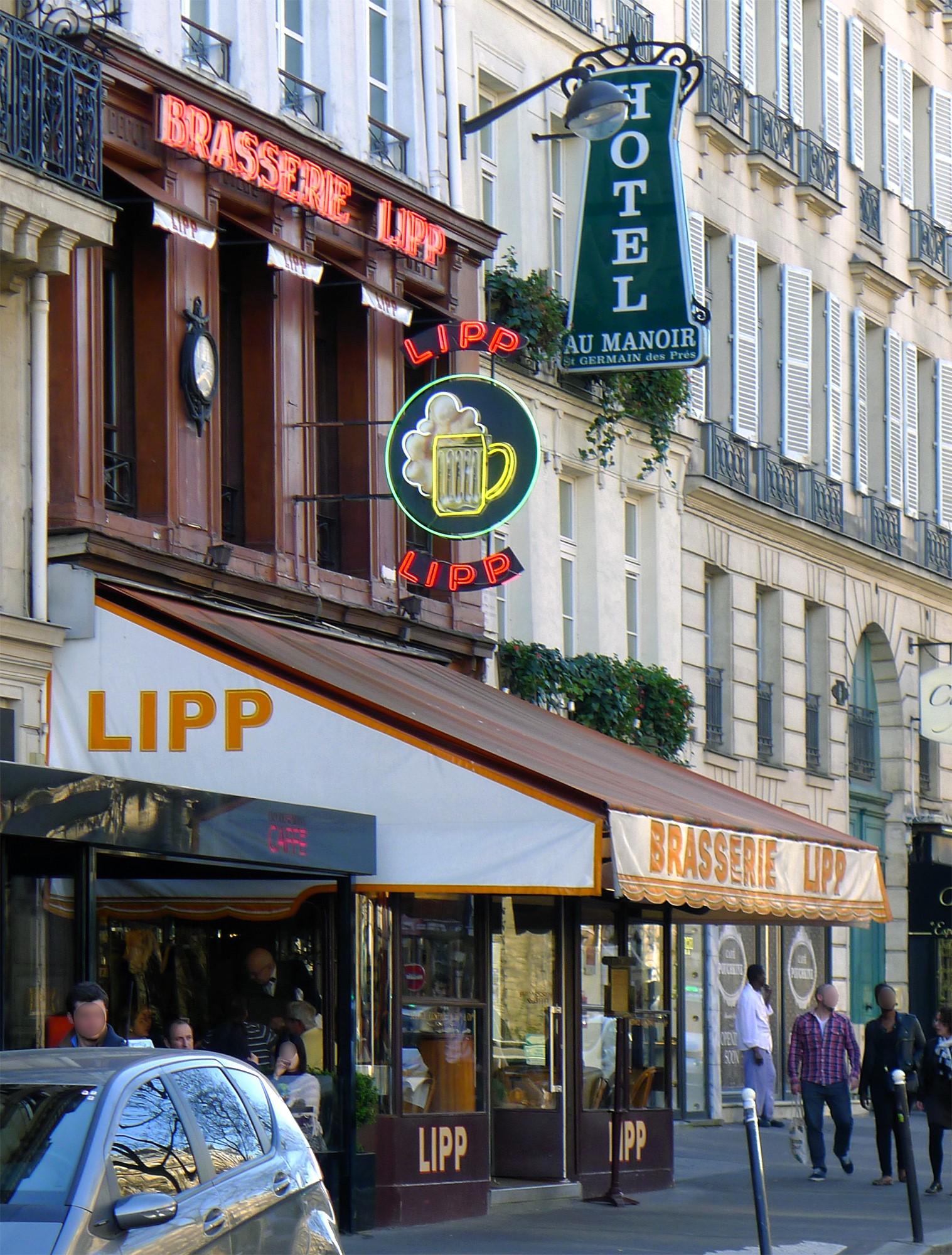 Brasserie Lipp, Boulevard Saint-Germain, Paris