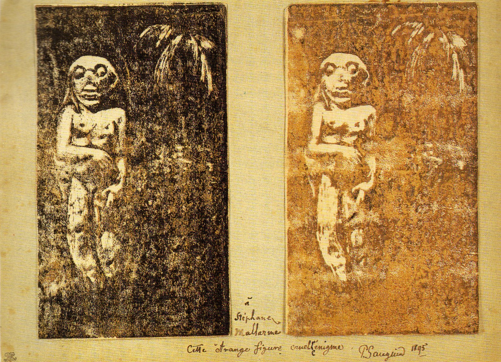 Oviri-præsentationsmontering til Stéphane Mallarmé, 1895