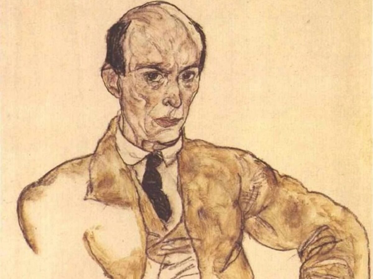 Arnold Schönberg portrætteret af Egon Schiele