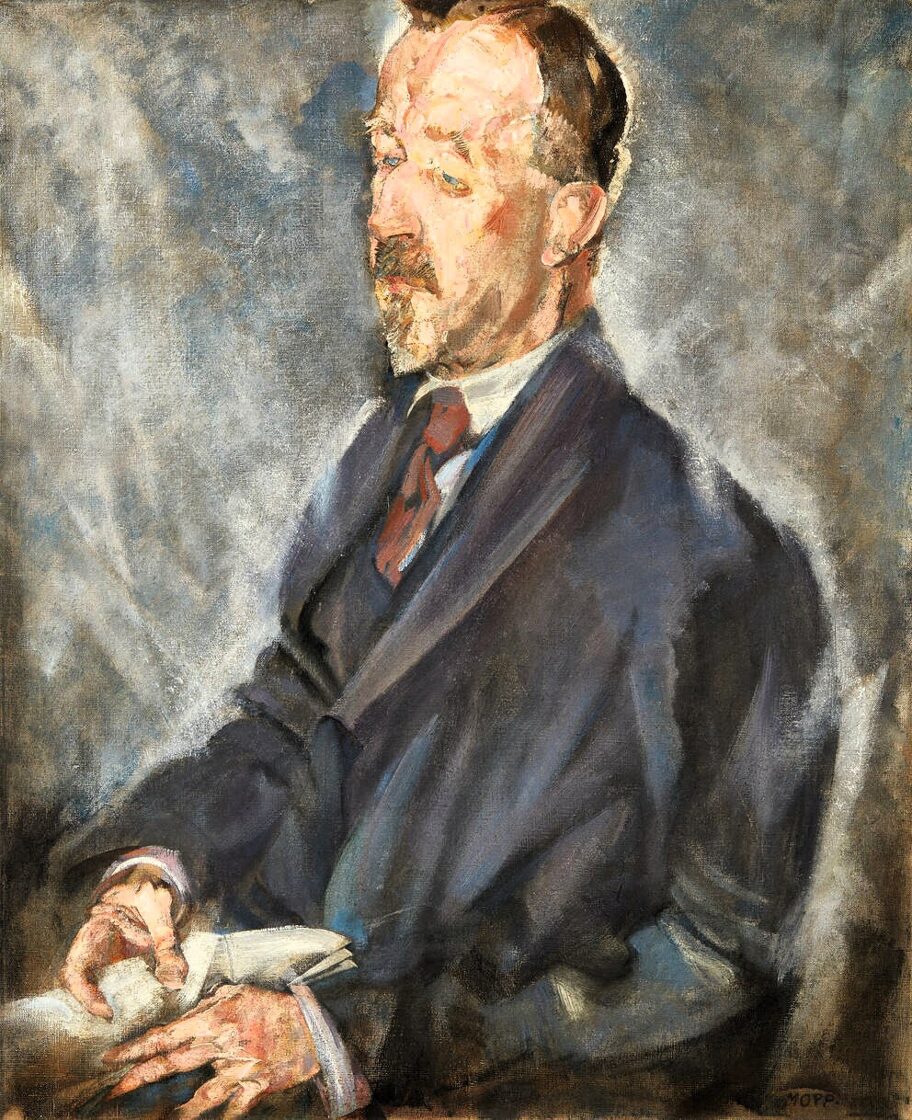 Heinrich Mann portrætteret af Max Oppenheimer, Leopold Museum, Wien