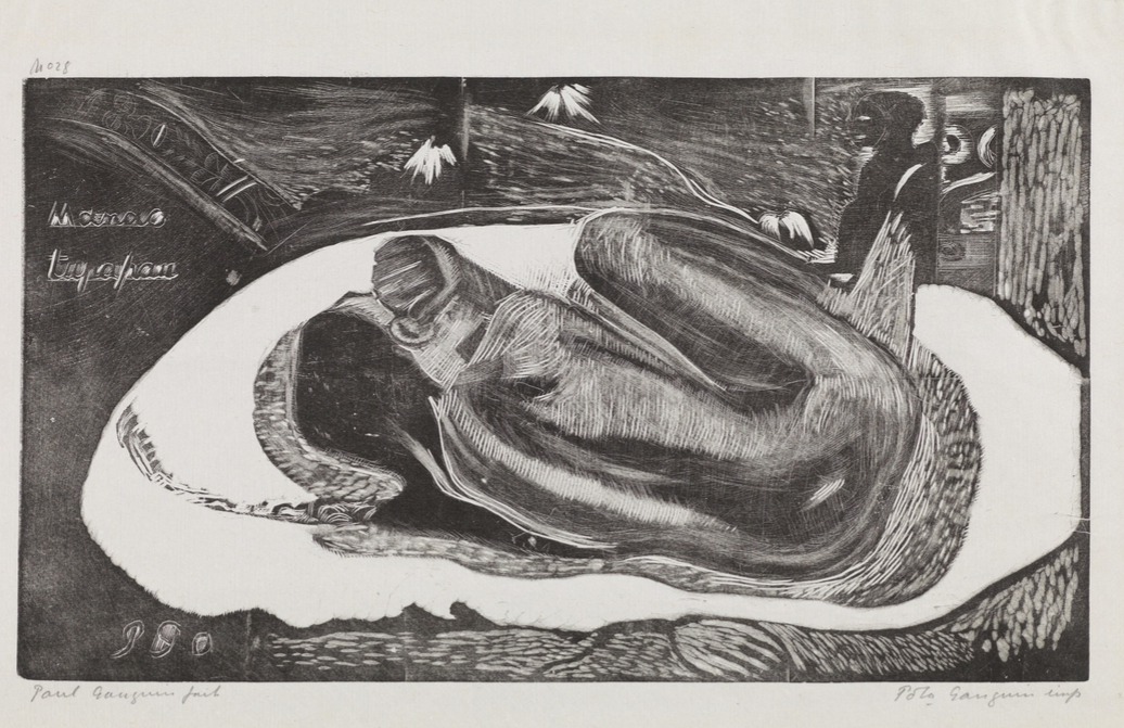 Paul Gauguin: Manao tupapau (grafisk version, 1892)