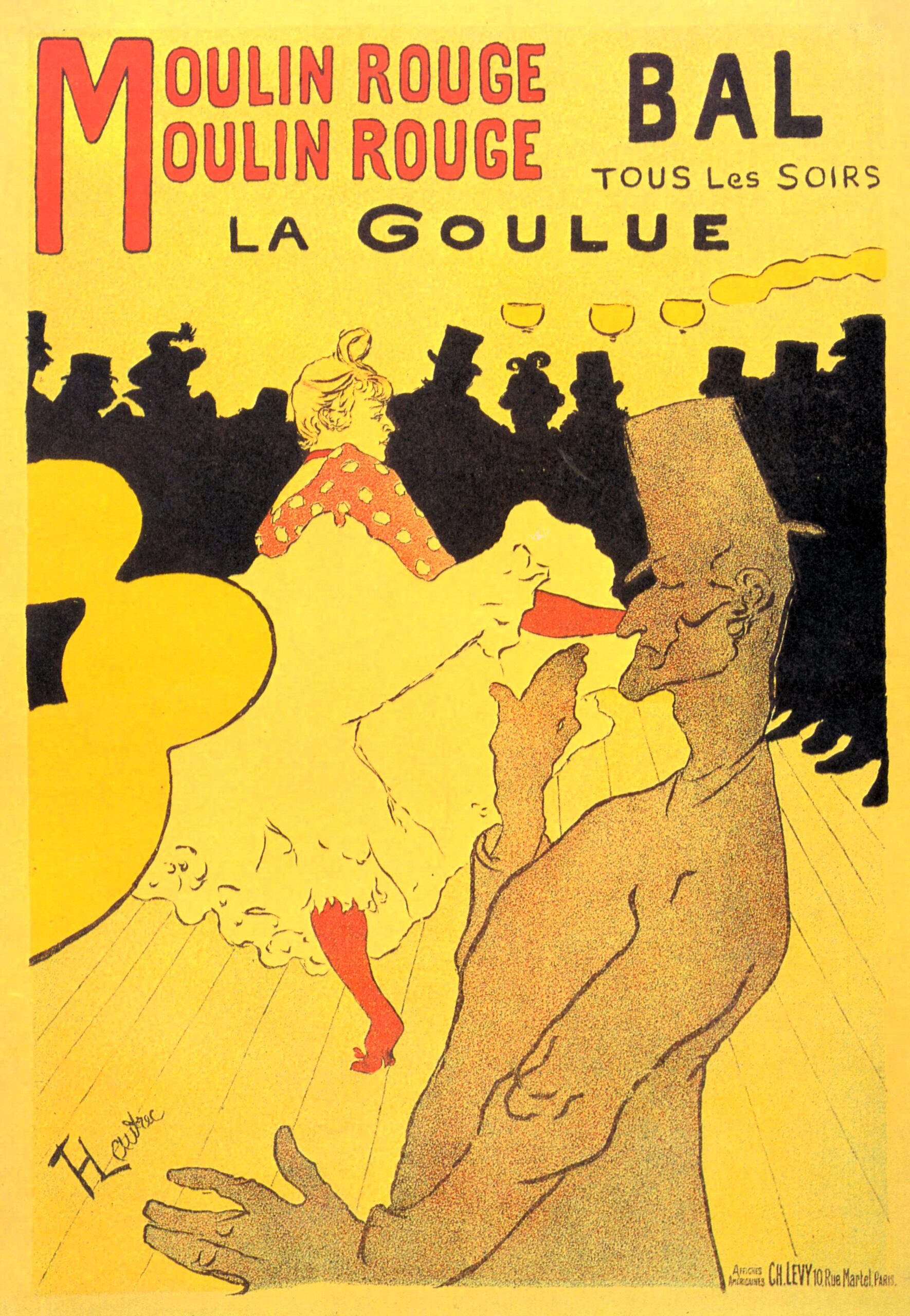 Toulouse-Lautrec – Plakat: La Goulue, Moulin Rouge 1891