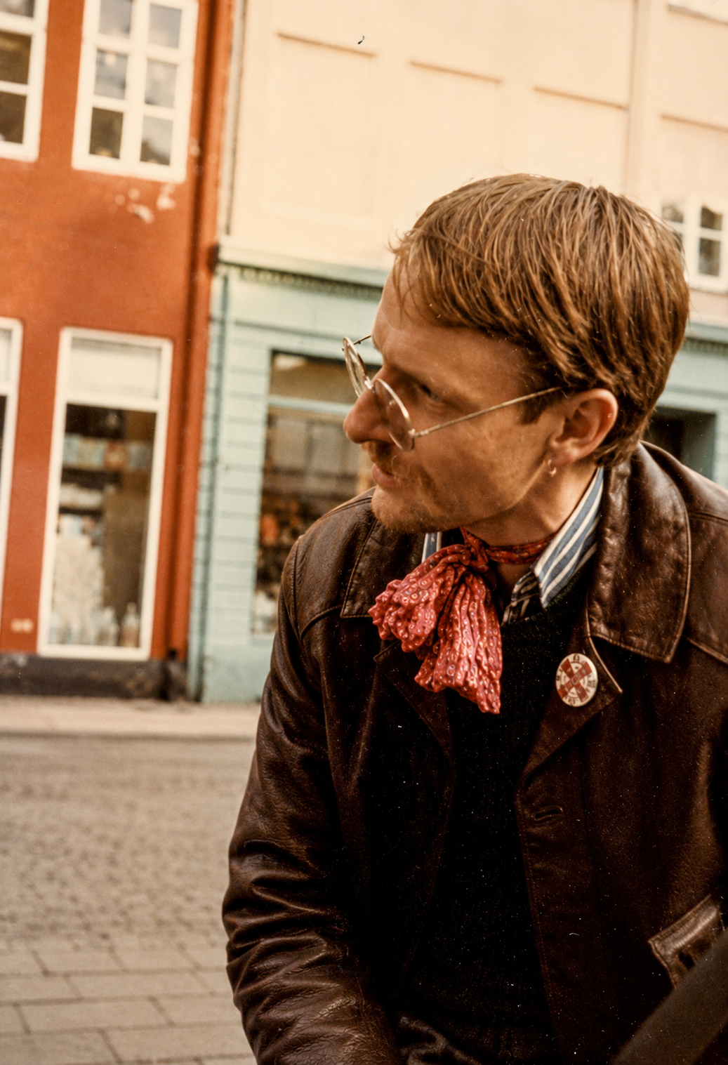 Pilatus, stamgæst fra Café Nick, fotograferet på Gråbrødre Torv