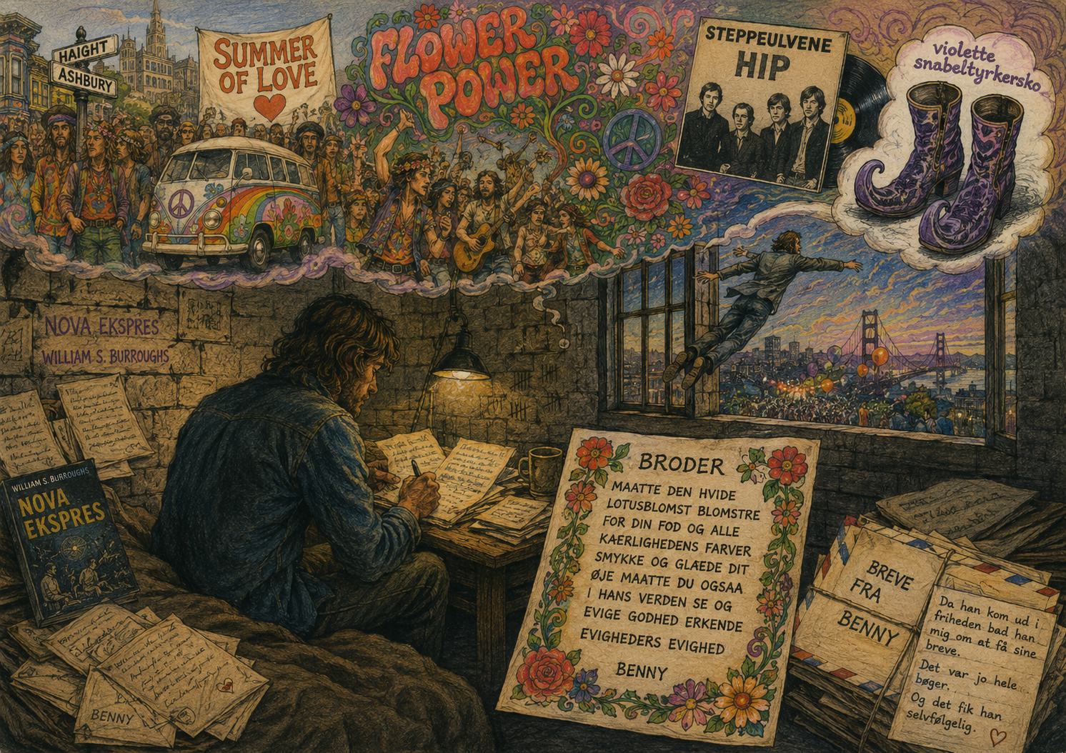Steppeulvene – LP-coveret til Hip, 1967