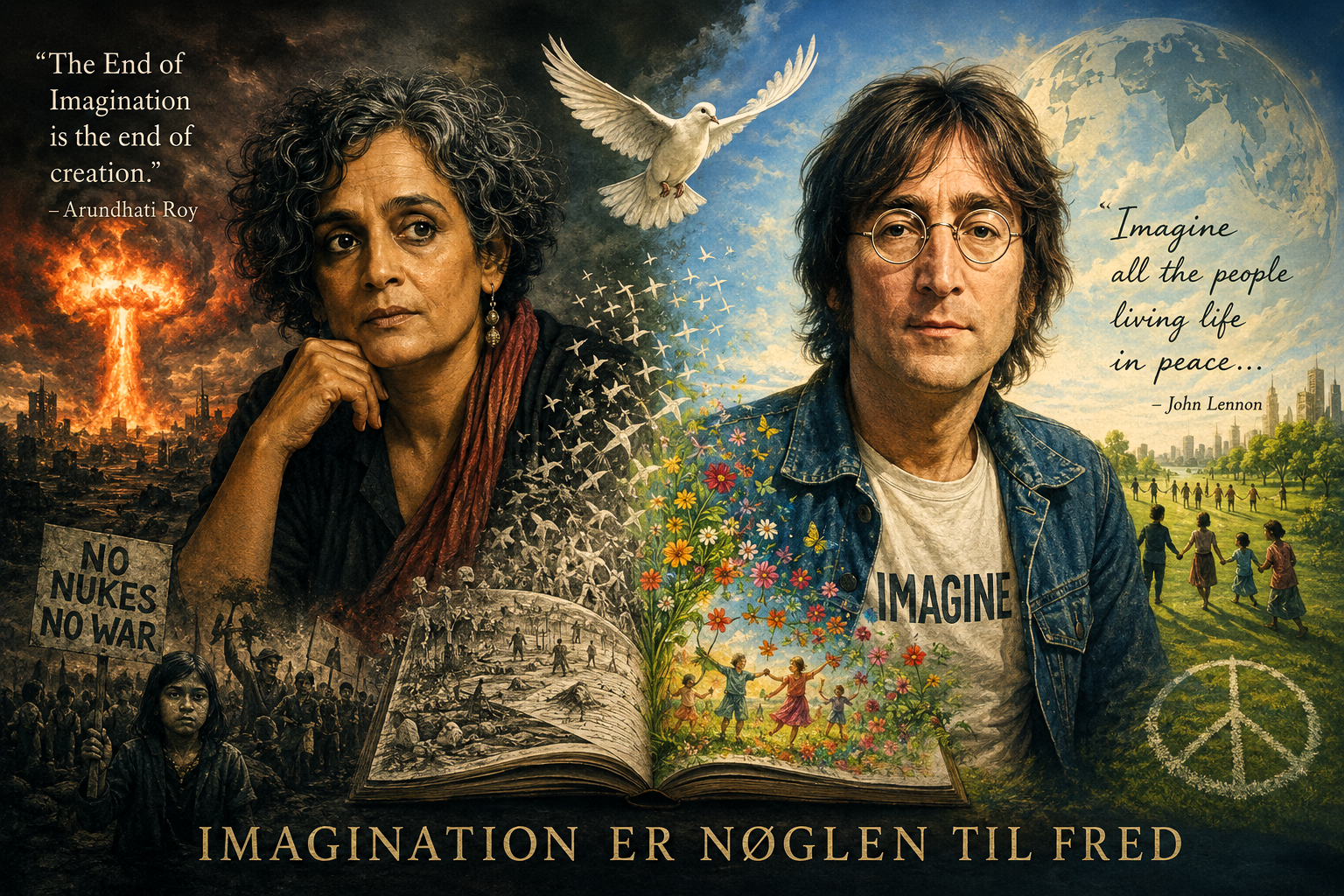 Visuel repræsentation af teksten om Roy og Lennon